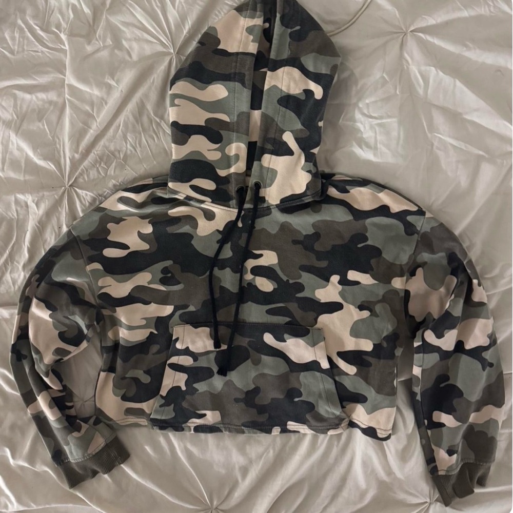 Bershka Olive Green Hoodie